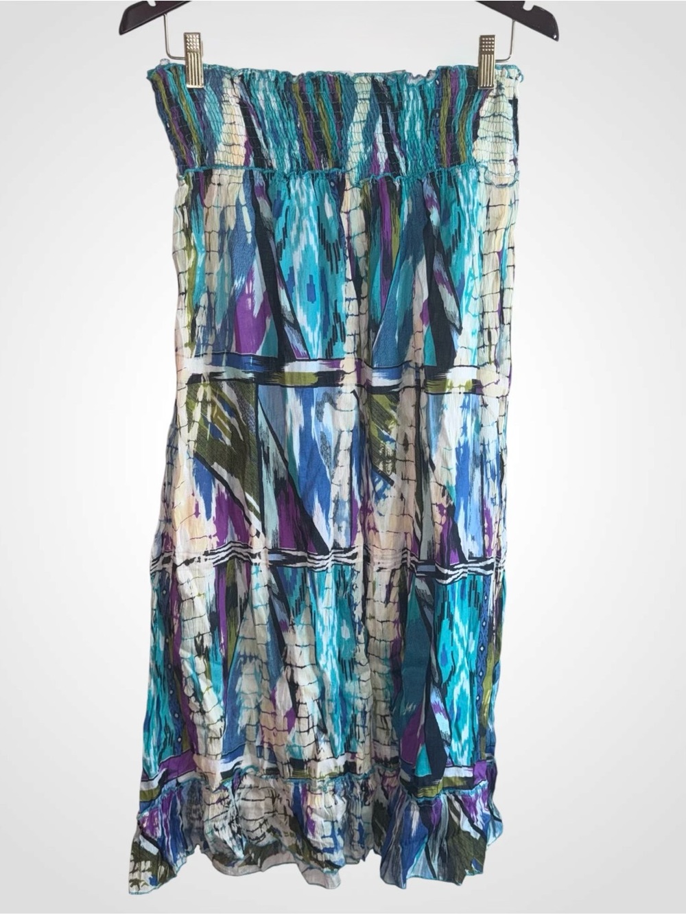 RAGA Multicolor Maxi Skirt in Teal, Blue & Purple NWOT - Picture 3 of 9